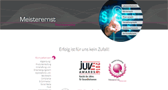Desktop Screenshot of meisterernst.com
